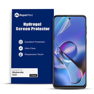Motorola G55 Compatible Premium Hydrogel Screen Protector With Full Coverage Ultra HD